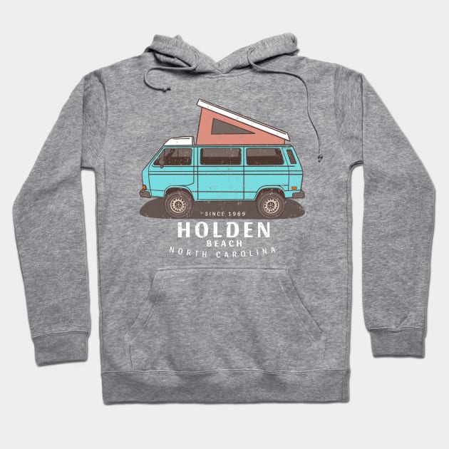 Minivan Memories at Holden Beach, North Carolina Hoodie by Contentarama